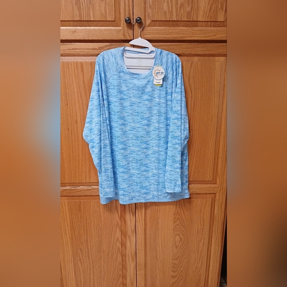 TSLA Rash Guard Long Sleeve Sun Protection Long Sleeve Men's Shirt. 3XL - Picture 1 of 5